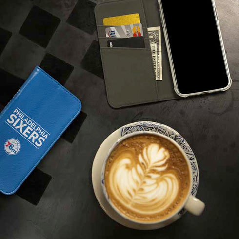 NBA Philadelphia 76ers Standard - Blue iPhone 15 Pro Folio Case